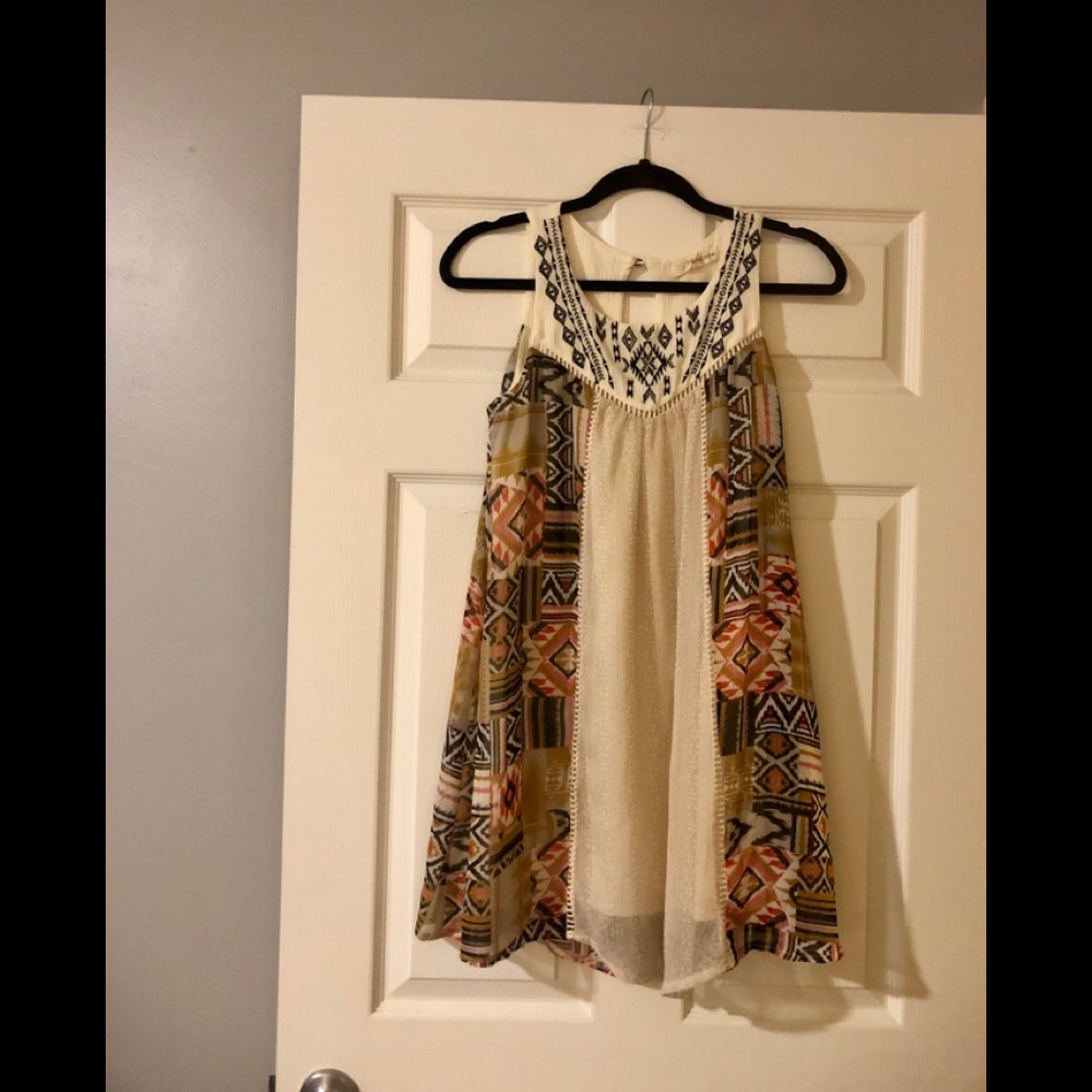 Rewind Patchwork Mini Dress - image 1